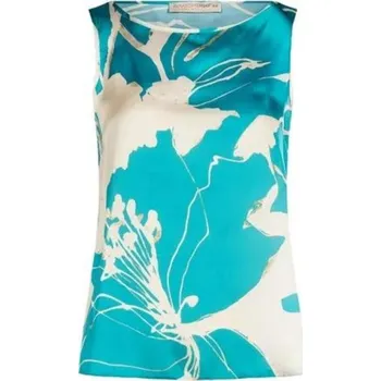 Dámská halenka Rinascimento halenka s květinovým vzorem Rinascimento tyrkysová | krémová 3493795