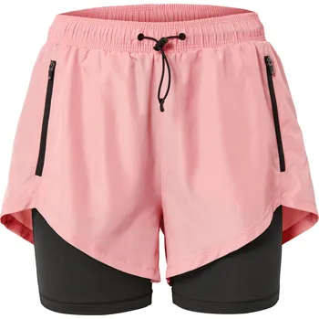 Dámské kraťasy 636841 - Tchibo - Běžecké šortky 2 v 1 - pro ženy - vel. 36 - barva: růžová