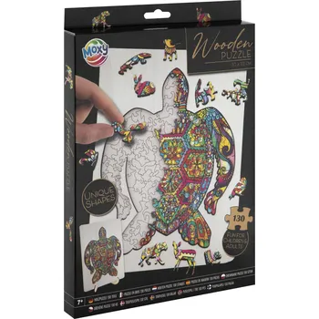 Puzzle Dřevěné puzzle 133 dílků - Želva