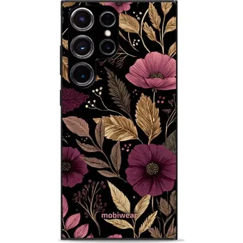 Pouzdro na mobilní telefon Lesklý kryt Mobiwear Glossy - Samsung Galaxy S23 Ultra - G170G Fialová kvítka (Prémiové lesklé pouzdro, obal, kryt Mobiwear Glossy na mobil Samsung Galaxy S23 Ultra - G170G Fialová kvítka, materiál Plast + TPU silikon - krytí po všech stranách,)