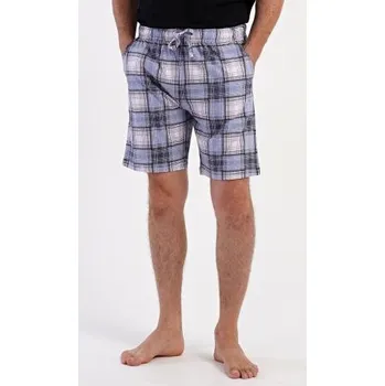 Pánské pyžamo Pánské pyžamové šortky nadměrné Vienetta Secret Radim světle modrá 3XL