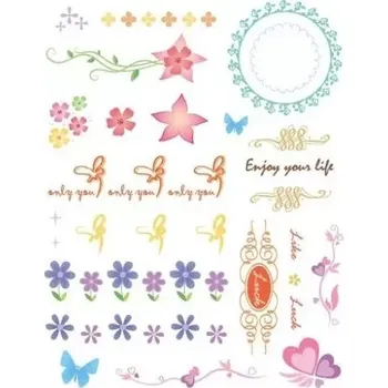 Dětské razítko Gelová razítka- Bordury a růžky For you