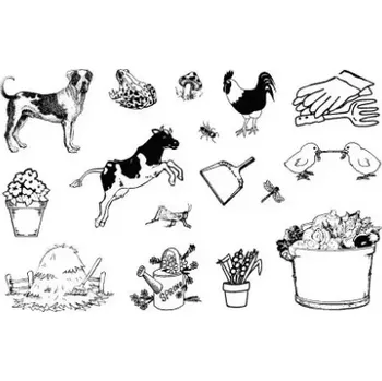 Dětské razítko Gelová razítka- Farma pes