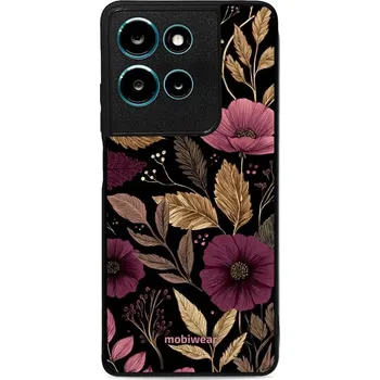 Pouzdro na mobilní telefon Lesklý kryt Mobiwear Glossy - Motorola Moto G75 5G - G170G Fialová kvítka (Prémiové lesklé pouzdro, obal, kryt Mobiwear Glossy na mobil Motorola Moto G75 5G - G170G Fialová kvítka, materiál Plast + TPU silikon - krytí po všech stranách, neošoupatelný)