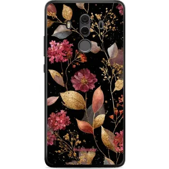 Pouzdro na mobilní telefon Lesklý kryt Mobiwear Glossy - Huawei Mate 10 Pro - G171G Zlatavé lístky a květy (Prémiové lesklé pouzdro, obal, kryt Mobiwear Glossy na mobil Huawei Mate 10 Pro - G171G Zlatavé lístky a květy, materiál Plast + TPU silikon - krytí po všech stranách,)