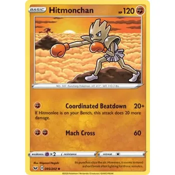 Sběratelská karetní hra Hitmonchan 095/202 - Sword & Shield Typ karty: Non-Holo