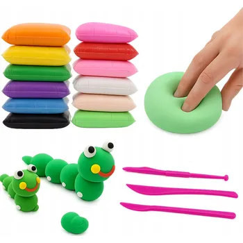 Modelovací hmota Modelovací hmota Przydasie.pl pěnová netoxická senzorická 12 balení