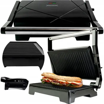 Kuchyňský gril Grilovací toustovač Royalty Line PM-1000.869.1 1000W černý