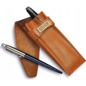 Pouzdro propiska Solier , přírodní kůže