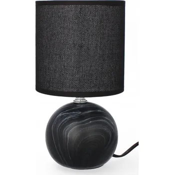 Stojací lampa LUXUSNÍ KERAMICKÁ LAMPA LIVELLO 25 CM ČERNÁ LOFT NOČNÍ LAMPA S KABELEM