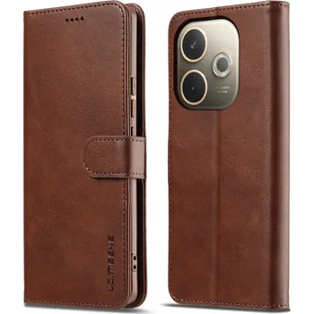 Pouzdro na mobilní telefon Pouzdro s klopou LC.IMEEKE pro Oppo A5 Pro, hnědé