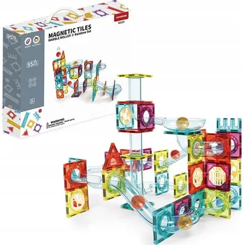 ostatní stavebnice Magnetická stavebnice Marble Roller II 95ks sada - Magnetic Tiles