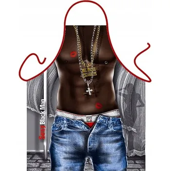 Kuchyňská zástěra Itati Zástěra Sexy černá muž