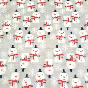 BYTEMA Mikroplyš SNĚHULÁCI šíře 150 cm