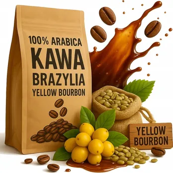 Káva Mletá káva BRAZÍLIE YELLOW BOURBON 100% arabica 1 kg Green Touch