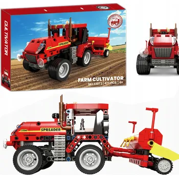 ostatní stavebnice SADA STAVEBNÍCH STAVEBNICE 471 DÍLŮ COIL FARMÁŘSKÉHO TRAKTORU