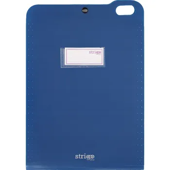 Vertikální pořadač Strigo A4 s 5 přihrádkami, tmavě modrý, projektová složka