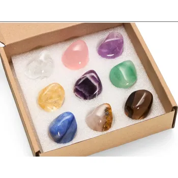 Přírodní kámen Sbírka tromlovaných kamenů - Křemeny