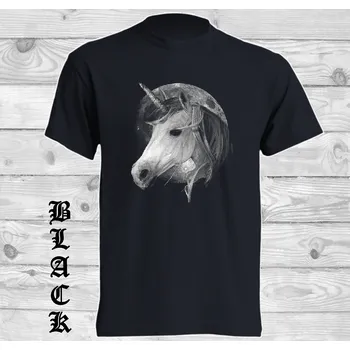 levne-bavlnene-tricko-potisk-jednorozec-uplnek Barva: Black -černá, velikost: 4XL