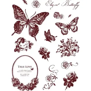 Dětské razítko Gelová razítka - motýlci s ornamenty