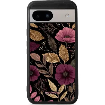 Pouzdro na mobilní telefon Lesklý kryt Mobiwear Glossy - Google Pixel 8A - G170G Fialová kvítka (Prémiové lesklé pouzdro, obal, kryt Mobiwear Glossy na mobil Google Pixel 8A - G170G Fialová kvítka, materiál Plast + TPU silikon - krytí po všech stranách, neošoupatelný potisk, tenké)