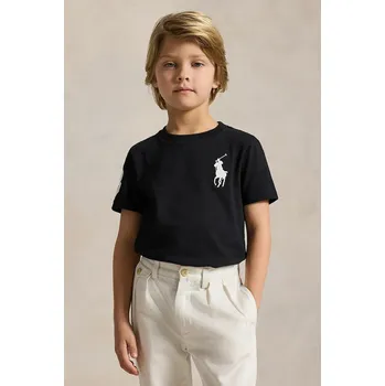 Dětské bavlněné tričko Polo Ralph Lauren 322832907055 černá 99X, vel. 109-116