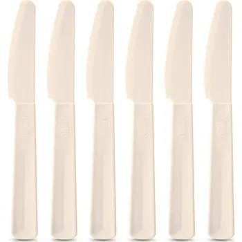 6 x Nože jídelní stolové nože opakovaně použitelné turistické piknikové