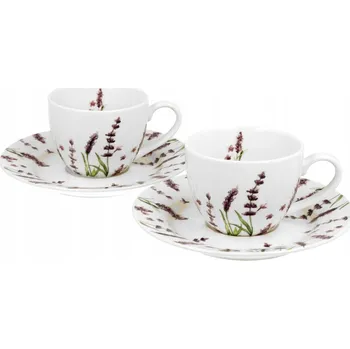 Šálek Duo Lavender porcelán 110 ml 2 ks