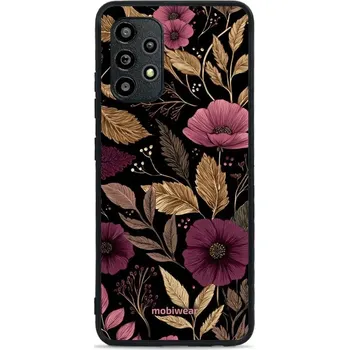 Pouzdro na mobilní telefon Lesklý kryt Mobiwear Glossy - Samsung Galaxy A32 4G - G170G Fialová kvítka (Prémiové lesklé pouzdro, obal, kryt Mobiwear Glossy na mobil Samsung Galaxy A32 4G - G170G Fialová kvítka, materiál Plast + TPU silikon - krytí po všech stranách, neošoupatelný)