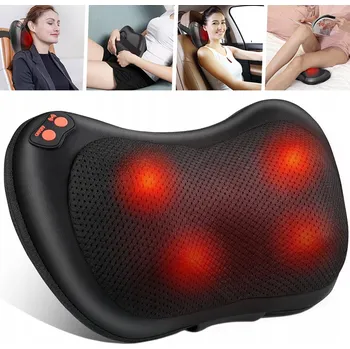 Masážní přístroj MASÁŽNÍ POLŠTÁŘ SHIATSU MASÁŽNÍ PŘÍSTROJ S NAHŘÍVÁNÍM PRO ZÁDA, KRK, TĚLO, NOHY