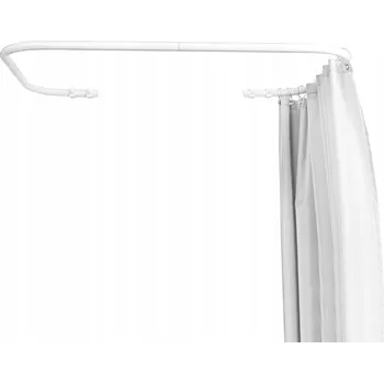 Tyč na sprchový závěs ÚHLOVÁ TYČ NA SPRCHOVÝ ZÁVĚS 60X150X60 DO VANY NEBO SPRCHOVÉHO KOUTU