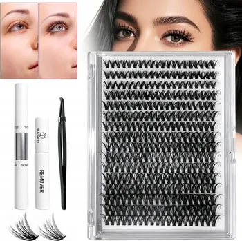 Umělé řasy Bondingové řasy pro prodlužování řas DIY, 320 ks