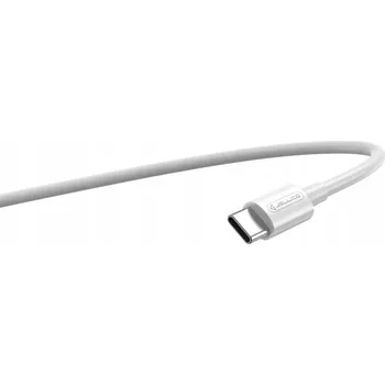 Datový kabel Kabel Jellico USB – USB typ C 1 m bílý