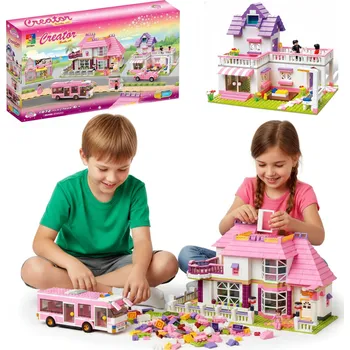 ostatní stavebnice DĚTSKÁ SADA STAVEBNÍCH STAVEBNICE 189 8 DÍLŮ COIL TOWN