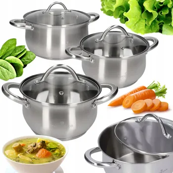 Sada nádobí Sada hrnců Zwieger Virtu nerezová ocel 6 ks.