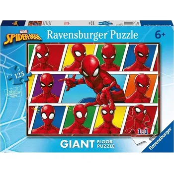 Puzzle LOGICKÁ HRAčka Hobby PUZZLE Manuální Hra 125 DÍLKŮ Spiderman Pohádka