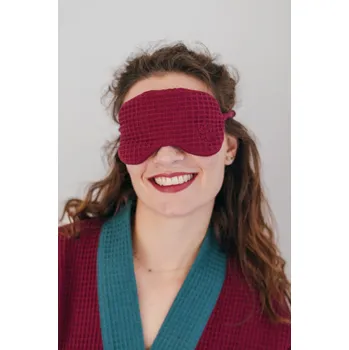 Škraboška na spaní Maska na oči na spaní vínová