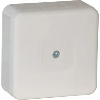 Elektroinstalační krabice Krabice na omítku prázdná hermetická ViPlast 85x85x37 IP55 400V 031-01 bílá