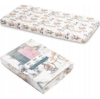 Prostěradlo SENSILLO PROSTĚRADLO DO POSTÝLKY S POTISKEM DRAKŮ 120x60 BAVLNA