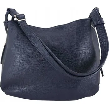 Kabelka Barberinis shopper kabelka z pravé kůže modrá