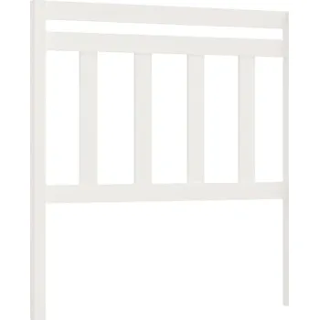 Čelo postele, bílá, 96x4x100 cm, masivní dřevo