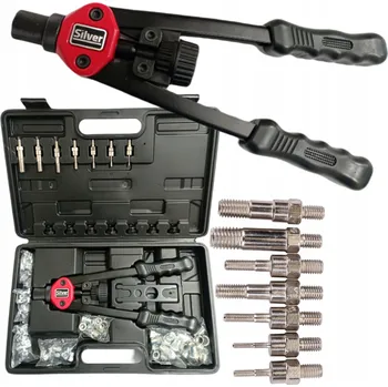 Nýtovací pistole RUČNÍ Nýtovací kleště pro nýtovací matice M3-M12 SADA 125 kusů