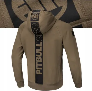 Pánská mikina Pánská mikina Pitbull West Coast Stafford s kapucí coyote brown M