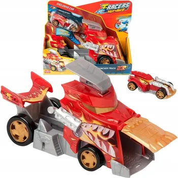 autíčko Vozidlo Magicbox červené s vystřelovačem ohně T-Racers Mix & Race