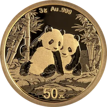China Mint Zlatá investiční mince Panda 3g | 2026