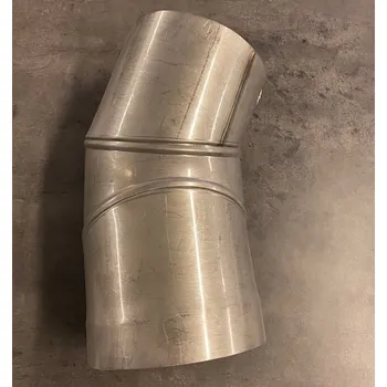 Kouřovod Koleno segmentové 180/90 - nerez