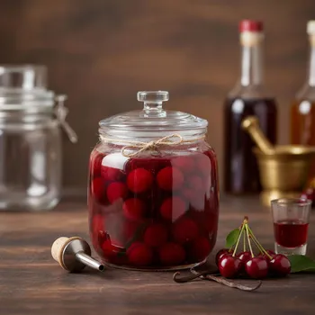 Zavařovací sklenice Skleněný sud na alkohol TADAR Bee 0,75 l