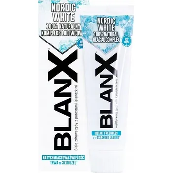 zubní pasta BlanX Nordic White neabrazivní bělící zubní pasta s mátovou příchutí 75 ml