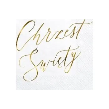 Papírový ubrousek Ubrousky Partydeco Svatý křest 33x33 cm 20 ks