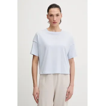 Bavlněné tričko Dkny dámské, modrá barva, DP6T1662 05X, vel. XS